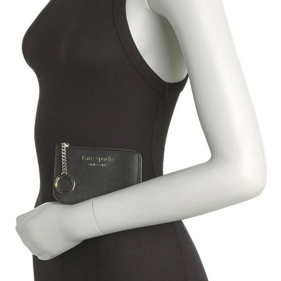 Kate Spade Cameron Medium L-zip Cardholder Black New NWOT - Picture 6 of 6